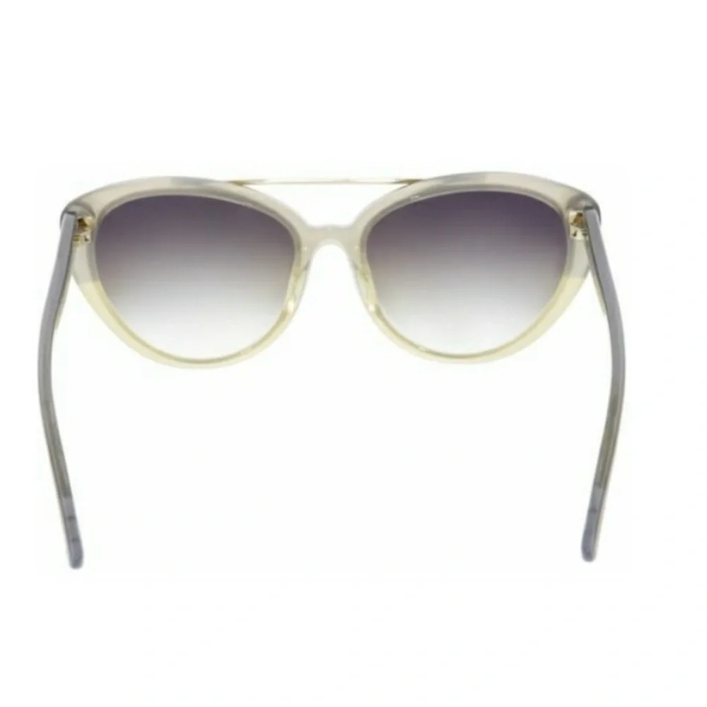 Tom Ford Edita Sunglasses TF384 58mm cat eye gray gradient yellow grey